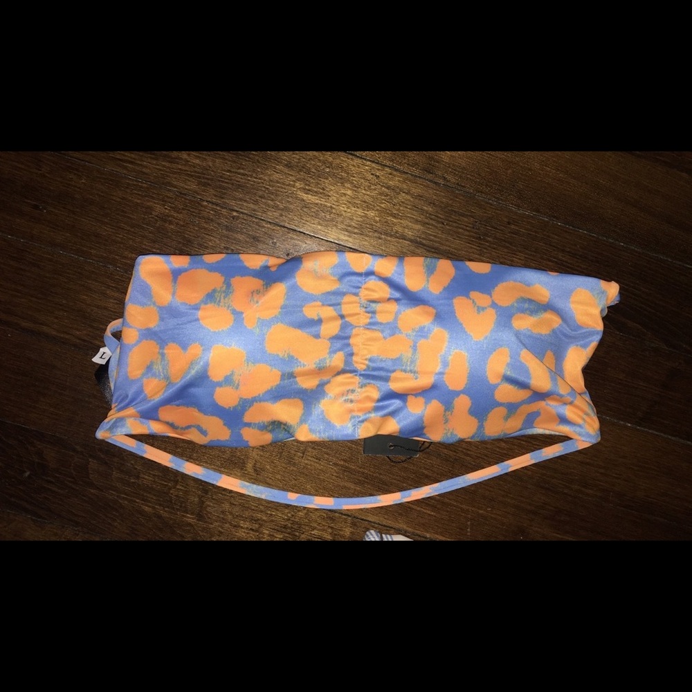 Blackbough Bahama caged top baby blue splash large